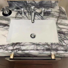 Lilac marble countertop